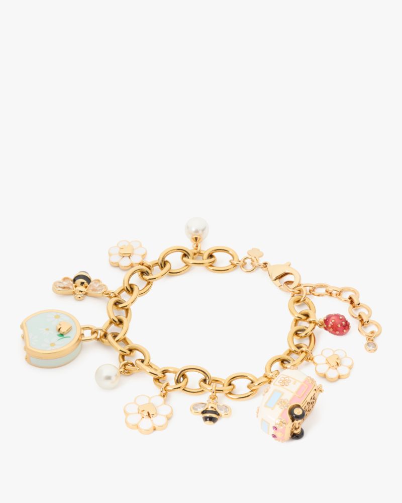 Kate Spade,Day Tripper Charm Bracelet,Multi Color