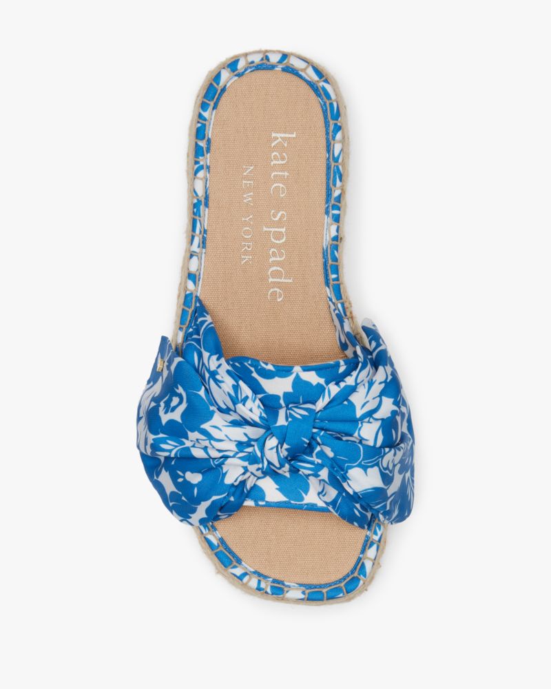 Kate Spade,Lucie Tropical Foliage Espadrilles,Casual,Riverside Blue