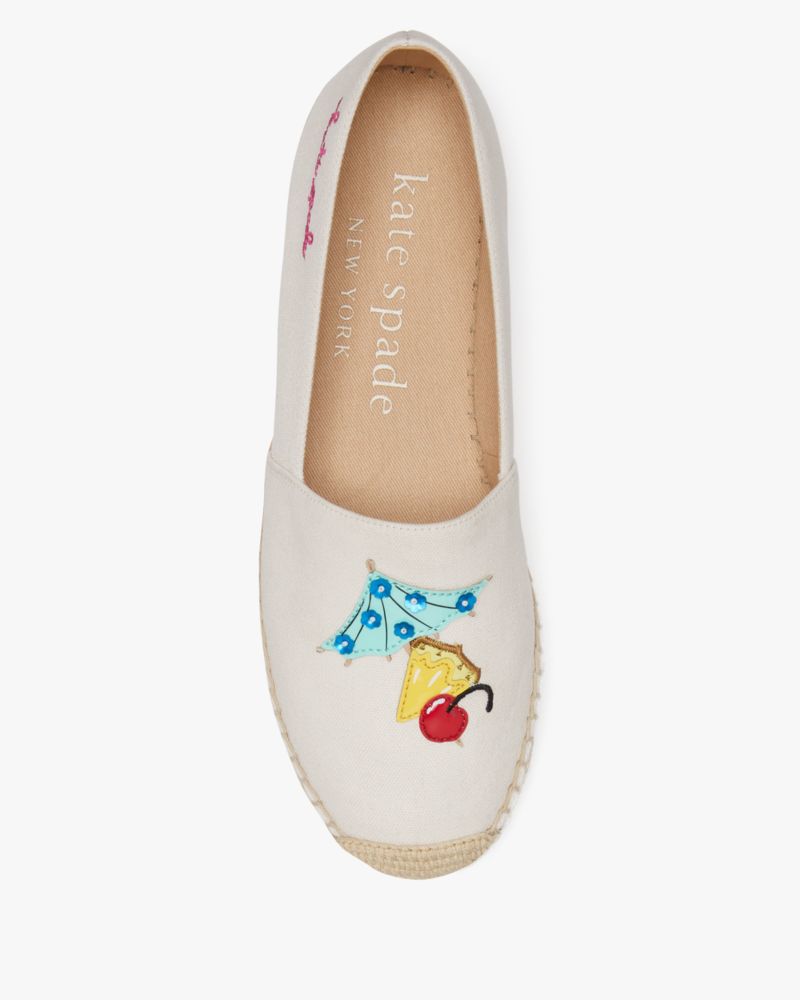 Kate Spade,Tiki Time Espadrilles,Casual,Cream