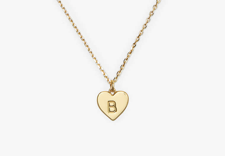 Kate Spade,Initial Here B Pendant,Gold image number 0