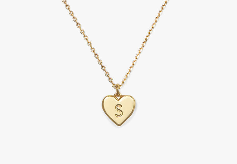 Kate Spade,Initial Here S Pendant,Gold image number 0