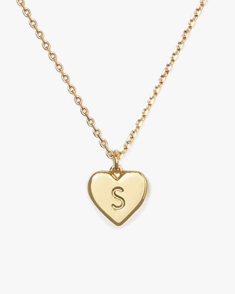 Kate Spade,Initial Here S Pendant,Gold