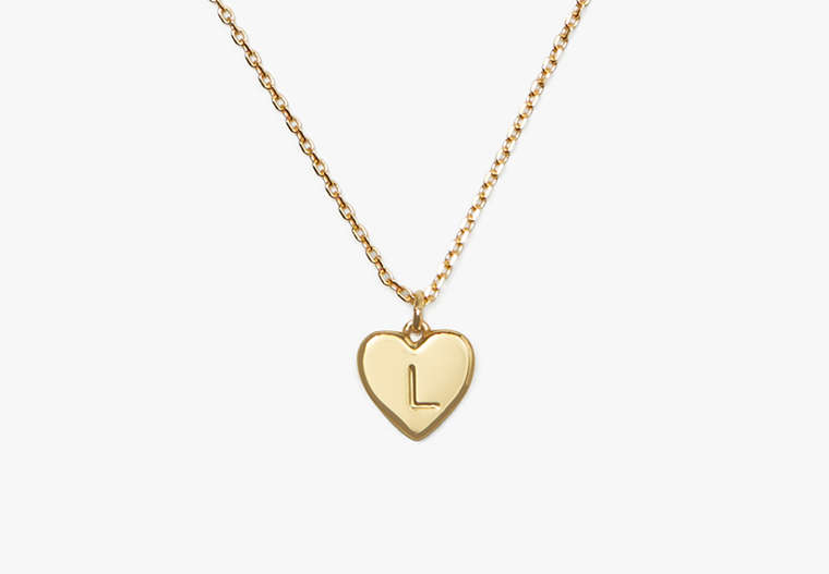 Kate Spade,Initial Here L Pendant,Gold image number 0