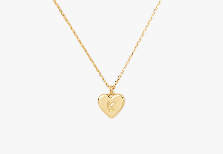Kate Spade,Initial Here K Pendant,Gold image number 0