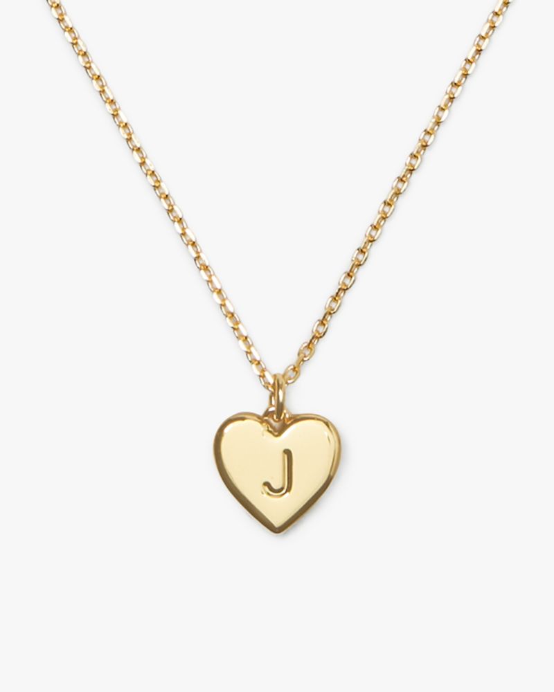 Kate Spade,Initial Here J Pendant,Gold