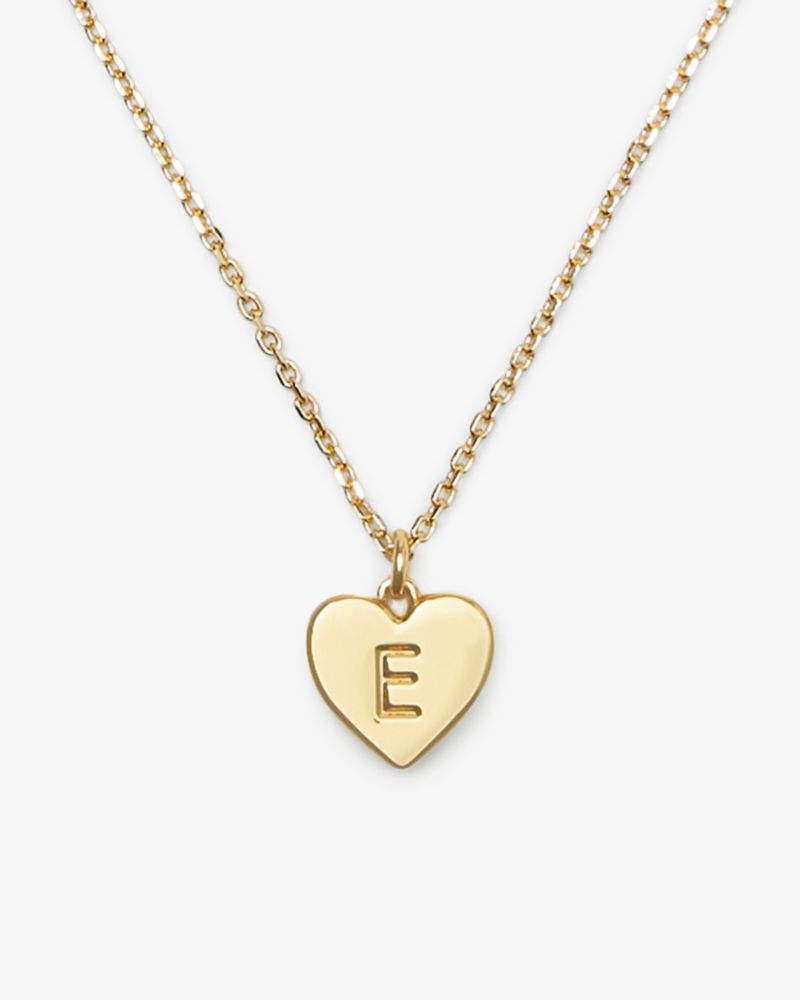 Kate Spade,Initial Here E Pendant,Gold