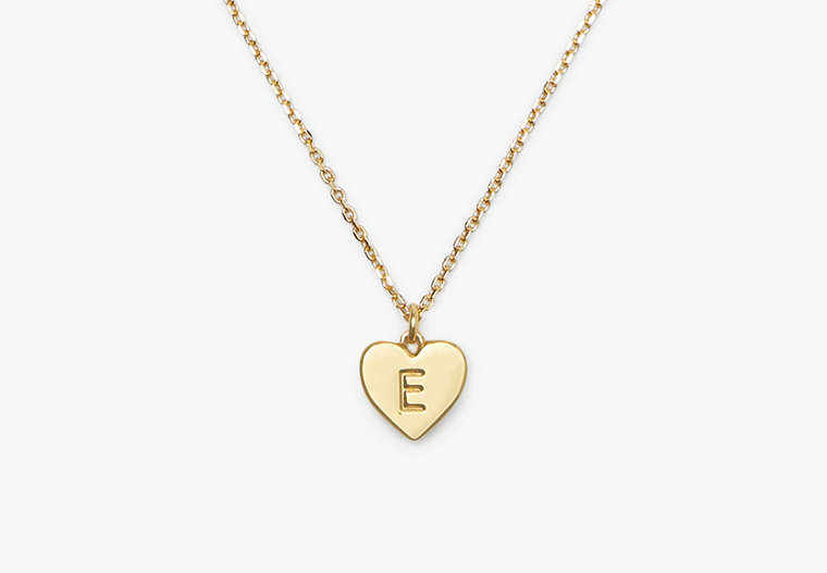 Kate Spade,Initial Here E Pendant,Gold image number 0