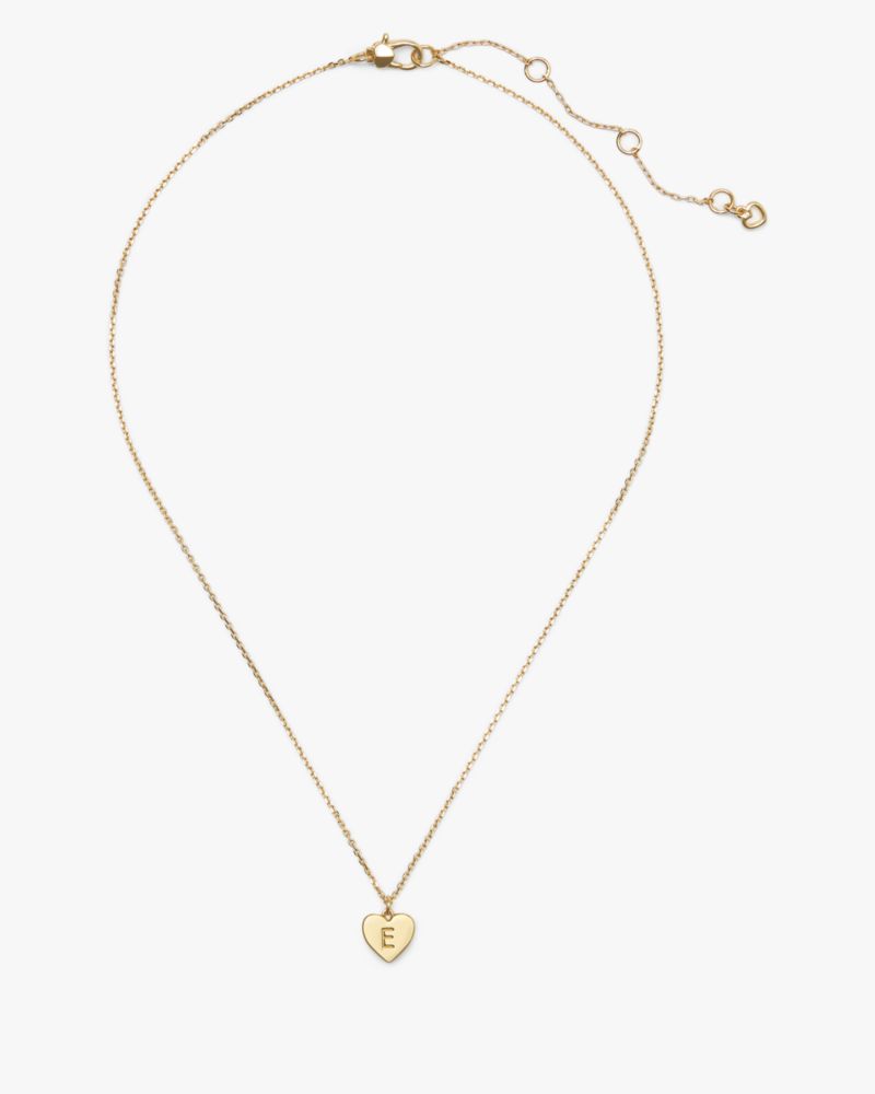 Kate Spade,Initial Here E Pendant,Gold