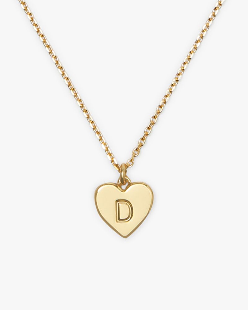 Kate Spade,Initial Here D Pendant,Gold