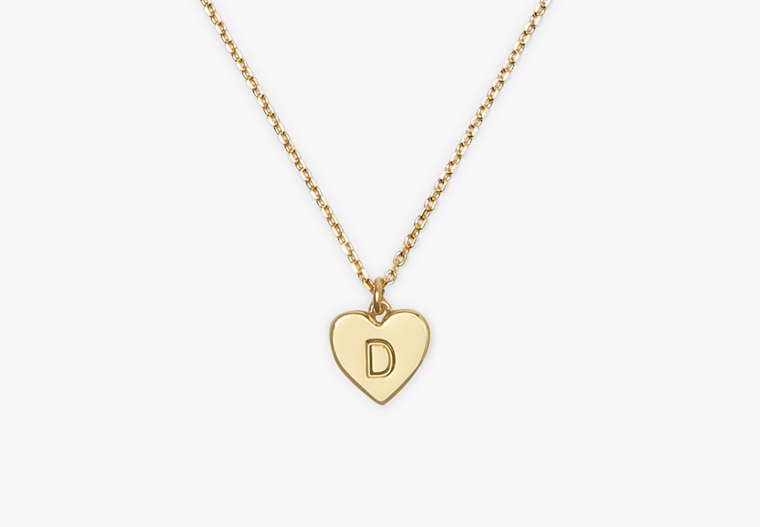 Kate Spade,Initial Here D Pendant,Gold image number 0