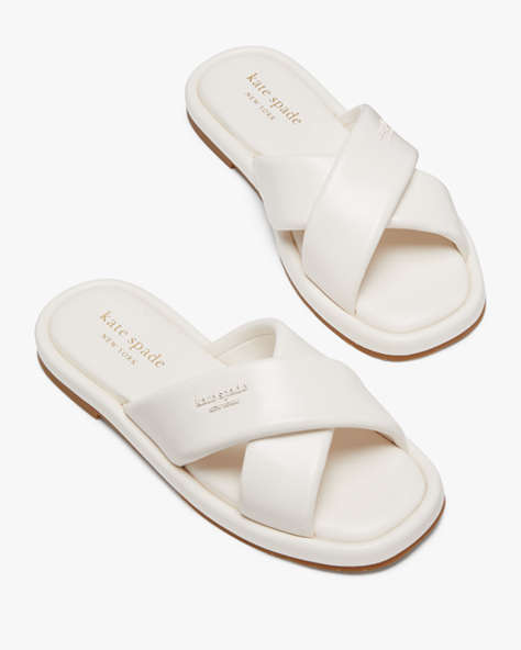 Kate Spade,Rio Slide Sandals,Casual,Cream