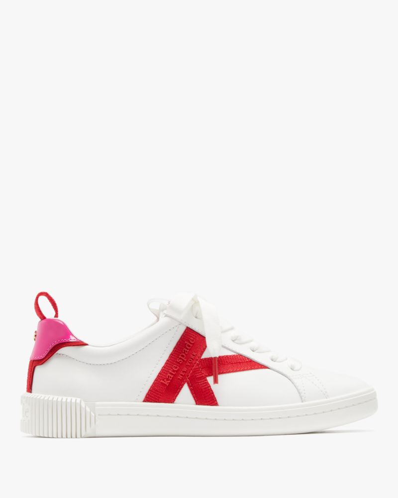 Kate Spade,K As In Kate Court Sneaker,White