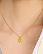 Kate Spade,Sweetheart Mini Pendant,Green Multi