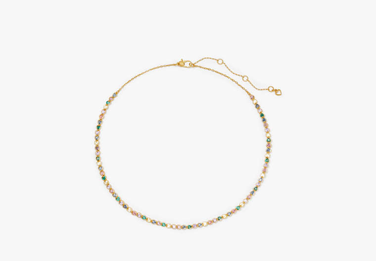 Kate Spade,Sweetheart Delicate Tennis Necklace,Multi