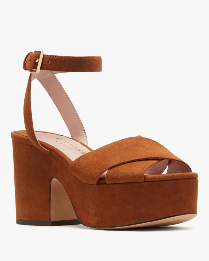 Kate Spade,Rio Platforms,Day Party,Brown