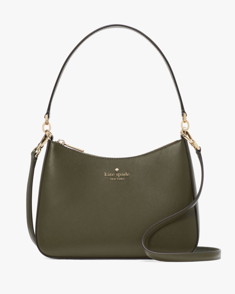 Kate Spade,Madison Shoulder Bag,Shoulder Bag,Metal Material,Logo,Casual,Olive