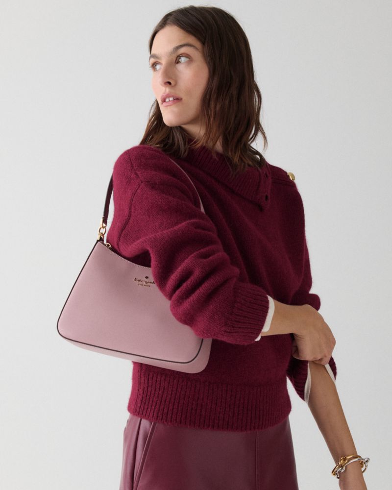 Kate Spade,Margot Convertible Shoulder Bag,Leather,Shoulder Bag,Metal Material,Logo,Adjustable,Casual,