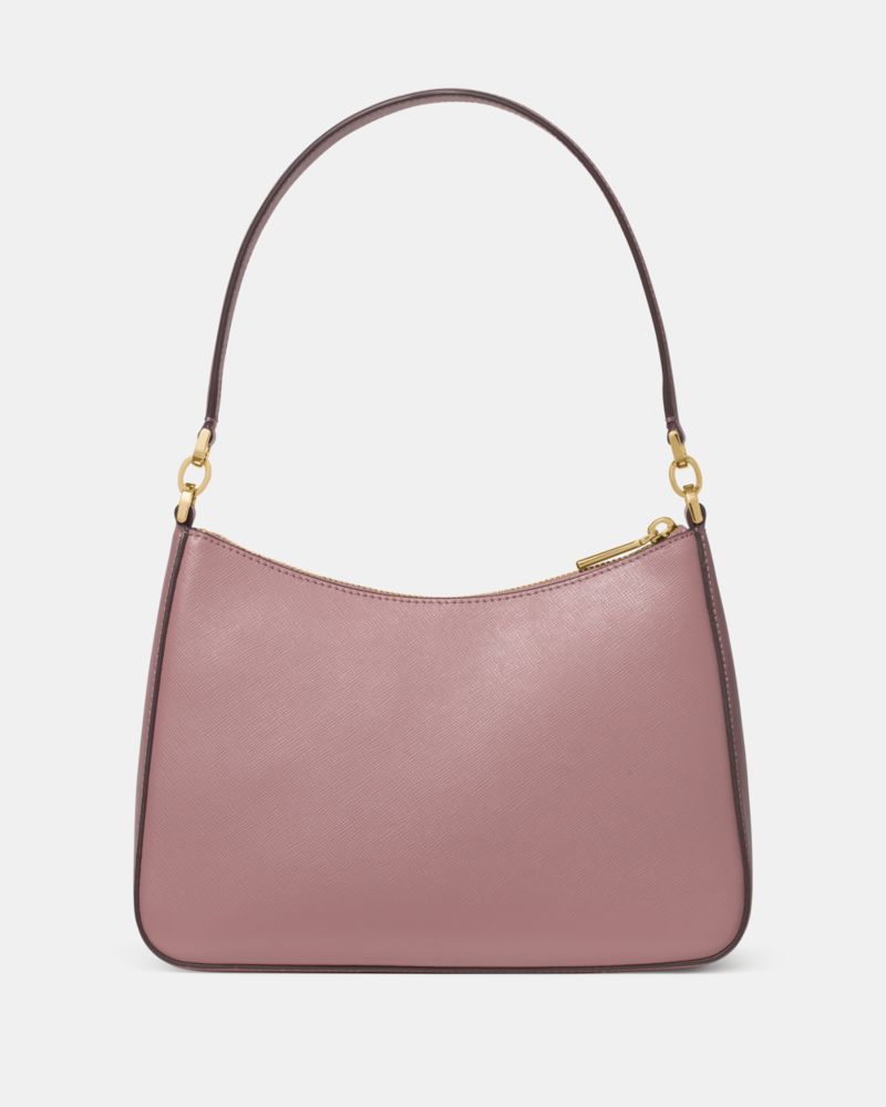 Kate Spade,Madison Shoulder Bag,Leather,Shoulder Bag,Metal Material,Metal,Logo,Adjustable,Casual,Blush