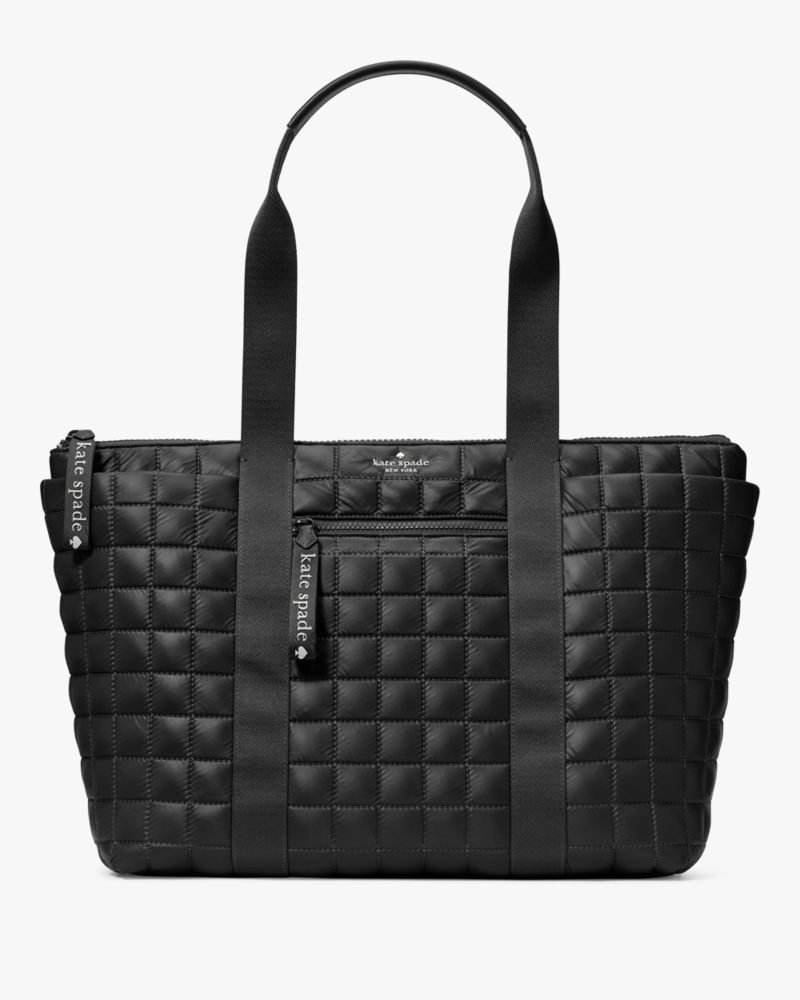 Kate Spade,Camden Quilted Extra Large Tote,Black