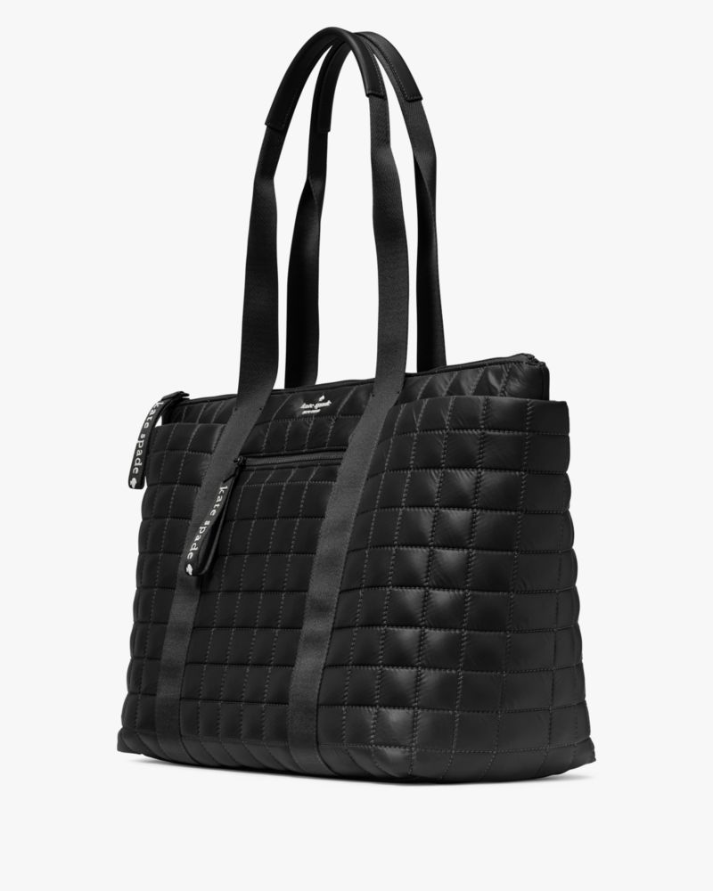 Kate Spade,Camden Quilted Extra Large Tote,Black