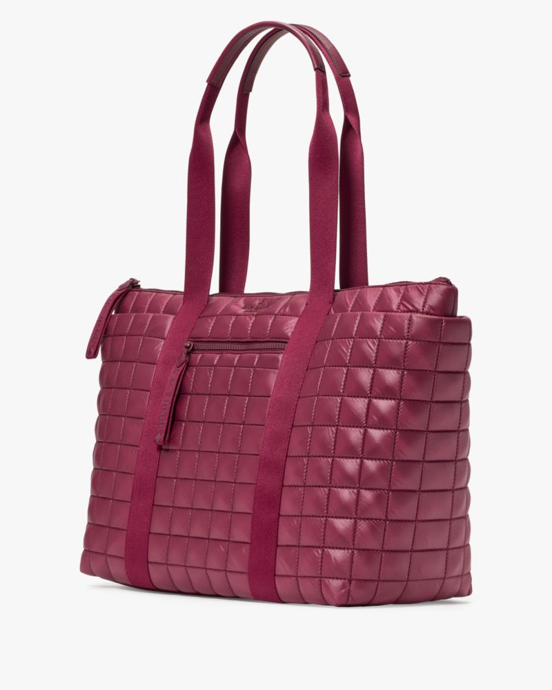 Kate Spade,Camden Quilted Extra Large Tote,Lining Nylon,Tote,Metal Material,Logo,Casual,