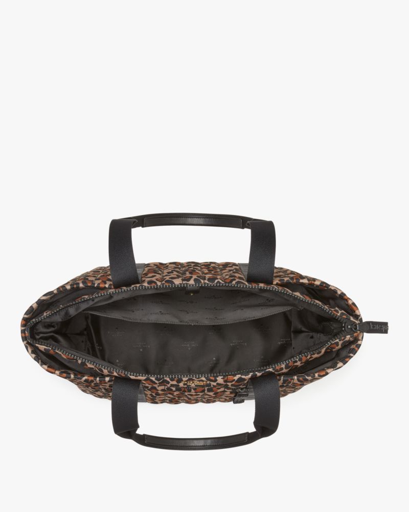 Kate Spade,Camden Quilted Leopard Extra Large Tote,Multi Color