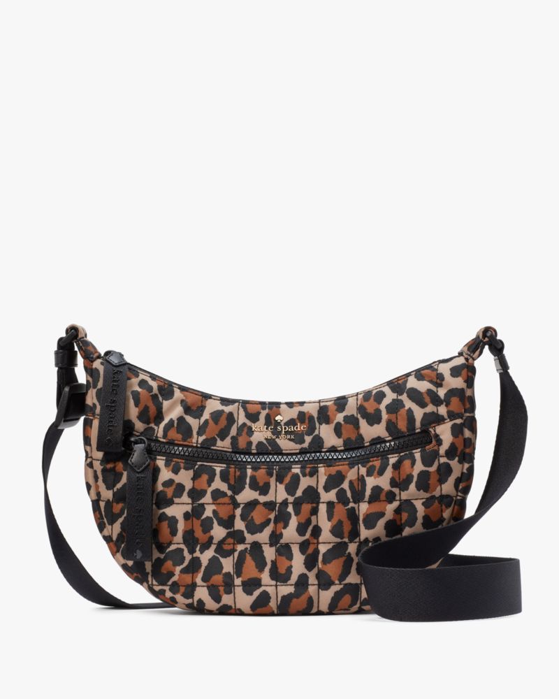 Kate Spade,Camden Quilted Leopard Sling Bag,