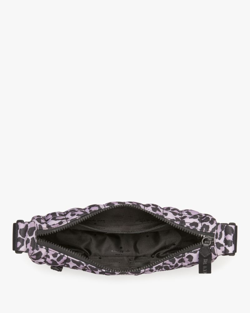 Kate Spade,Camden Quilted Large Leopard Sling Bag,Lining Nylon,Shoulder Bag,Metal Material,Logo,Metal,Casual,