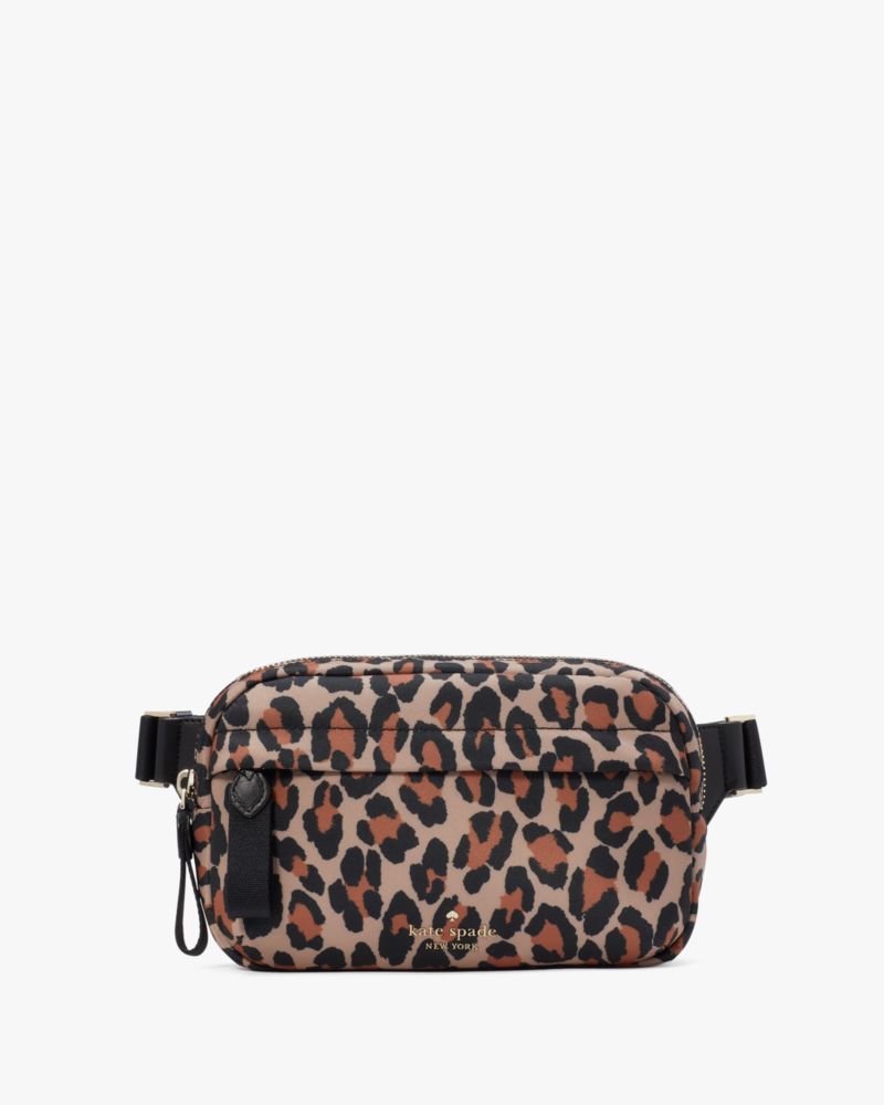 Kate Spade,Chelsea Spotted Leopard Belt Bag,Brown Multi