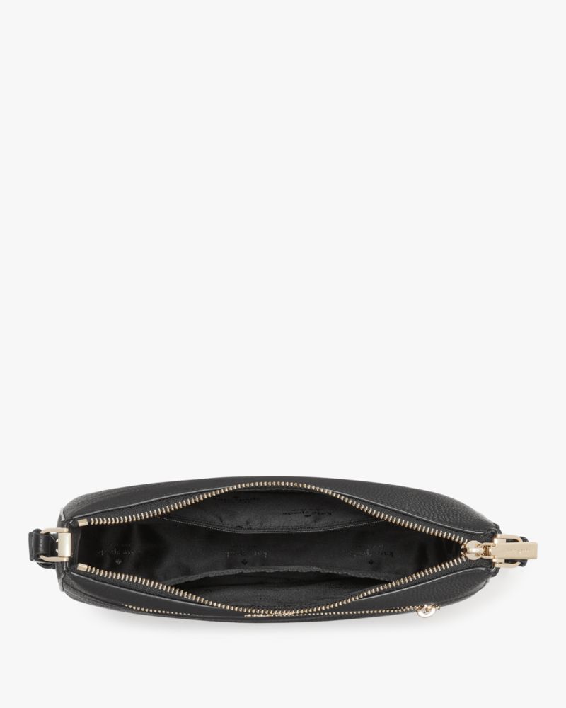 Kate Spade,Lena Swingpack Large Crossbody,Crossbody,Metal Material,Logo,Casual,Black