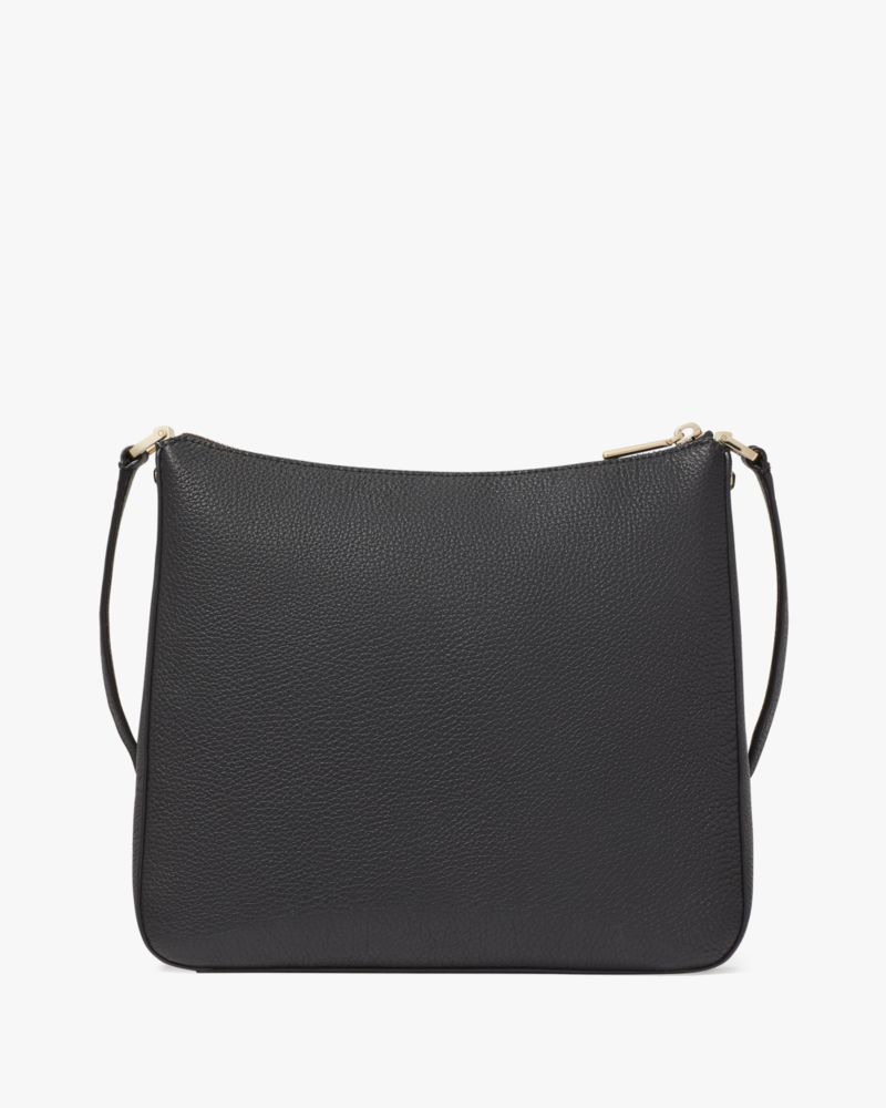 Kate Spade,Lena Swingpack Large Crossbody,Crossbody,Metal Material,Logo,Casual,Black
