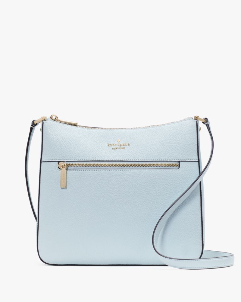 Kate Spade,Lena Swingpack Large Crossbody,Crossbody,Metal Material,Logo,Casual,Blue