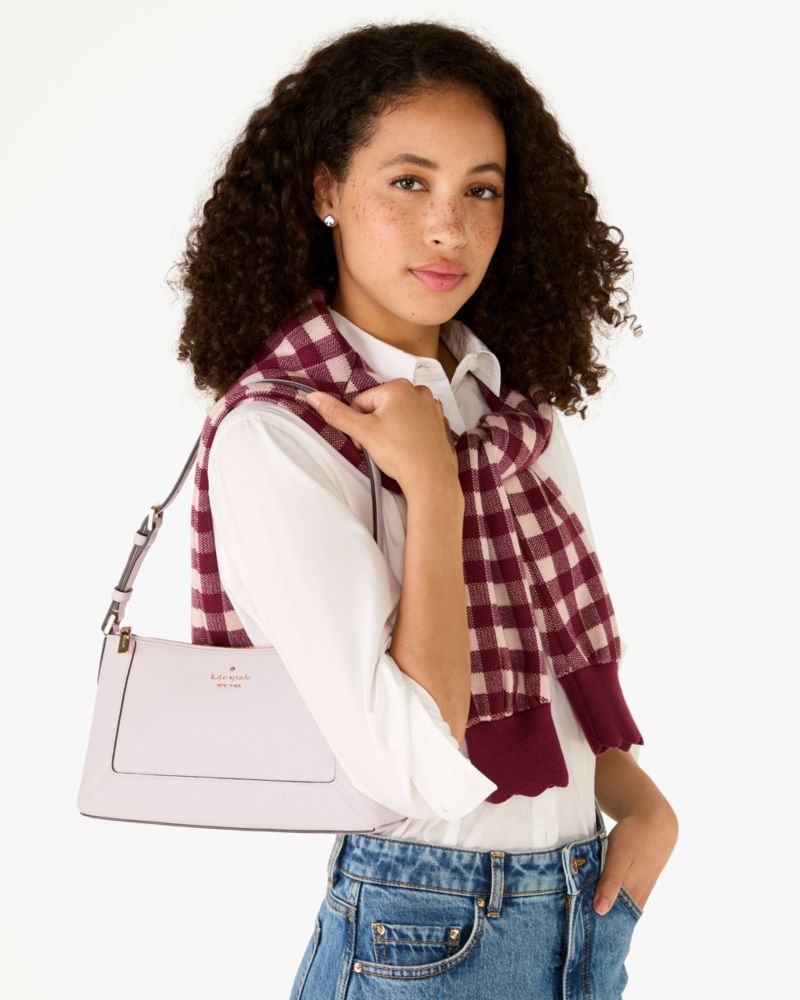 Kate Spade,Lena Small Shoulder Bag,Shimmer Pink