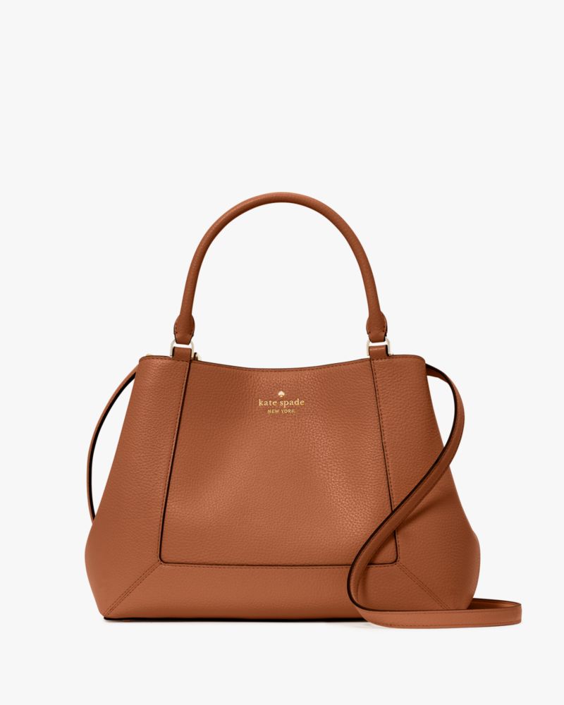 Kate Spade,Lena Medium Satchel,Brown