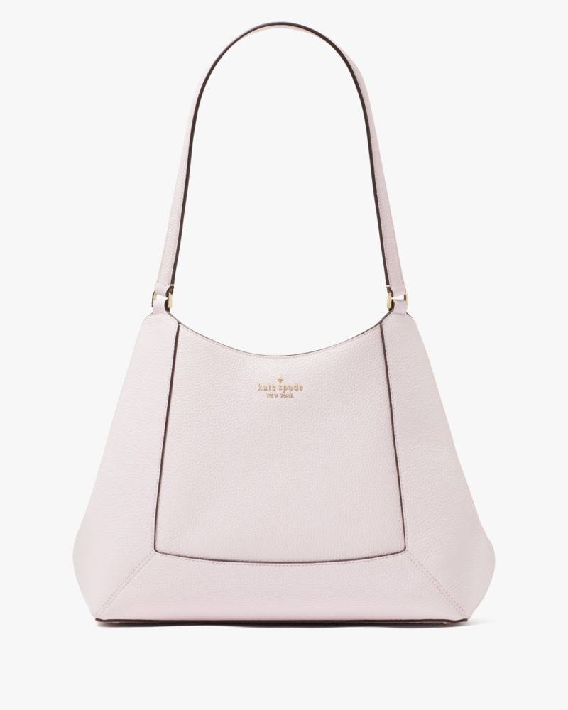 Kate Spade,Lena Triple Compartment Large Shoulder Bag,Shoulder Bag,Metal Material,Logo,Casual,White