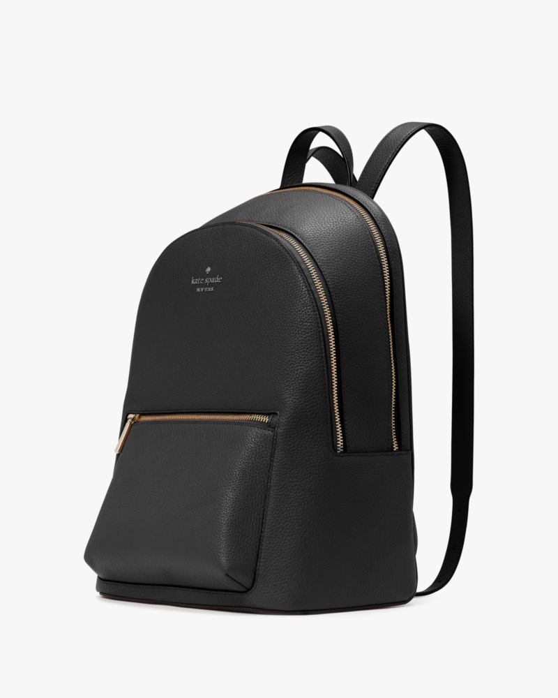 Kate Spade,Lena Double Zip Large Dome Backpack,Black