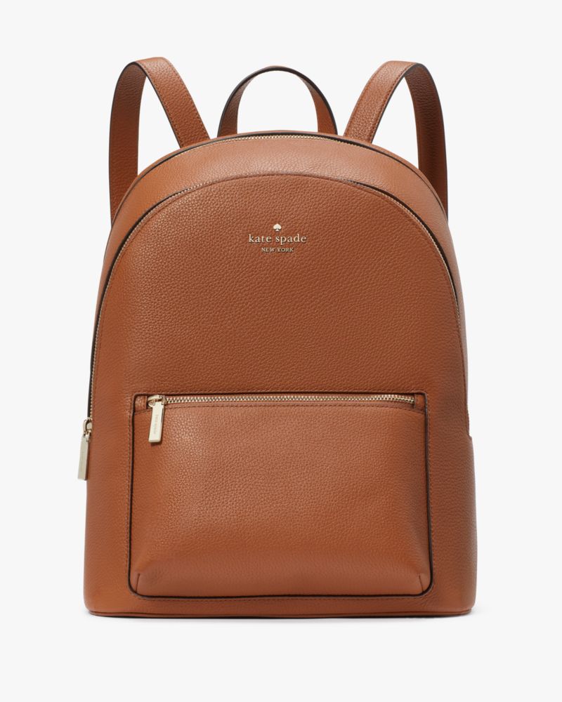 Kate Spade,Lena Double Zip Dome Backpack,Warm Gingerbread