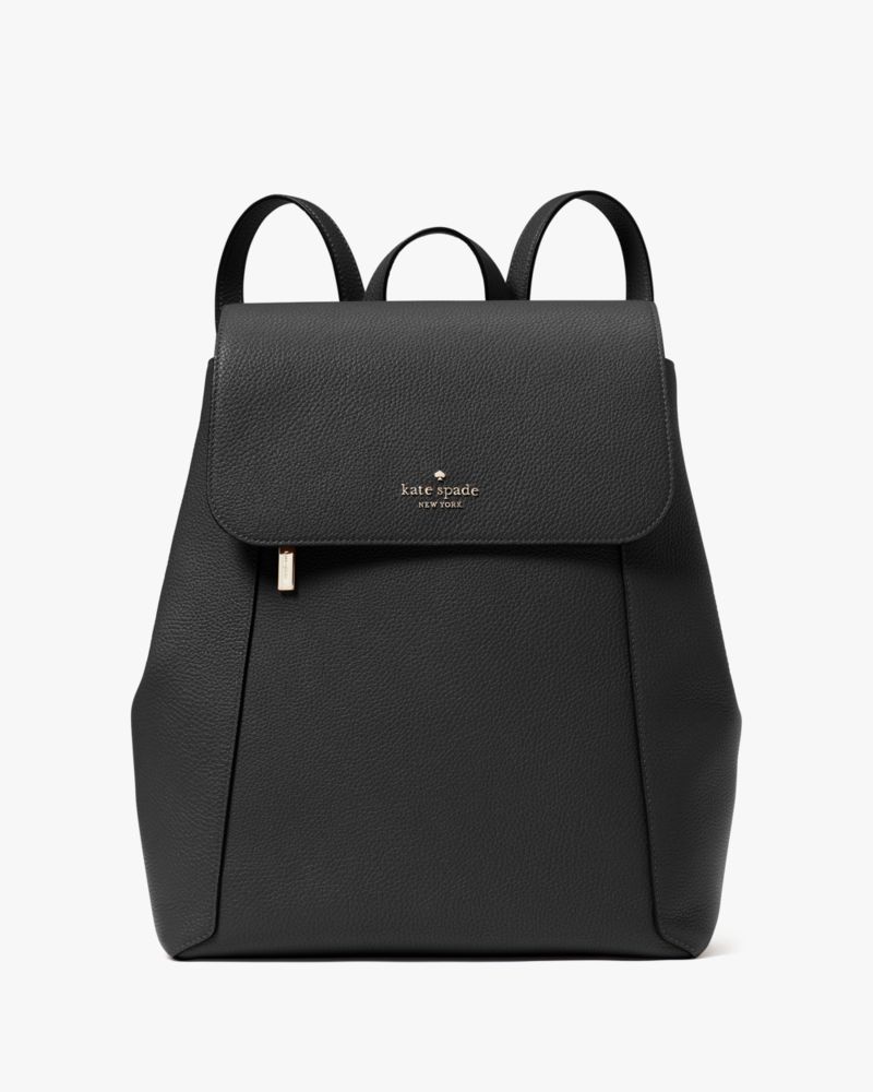 Kate Spade,Lena Large Flap Backpack,Black