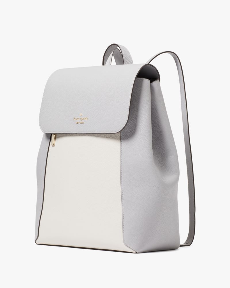 Kate Spade,Lena Colorblock Flap Backpack,Mountain Grey Multi