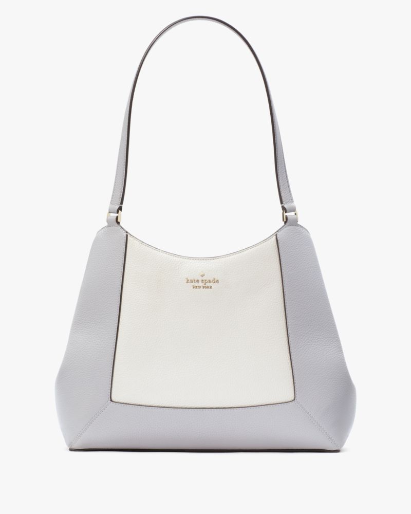 Kate Spade,Lena Colorblock Triple Compartment Shoulder,Mountain Grey Multi