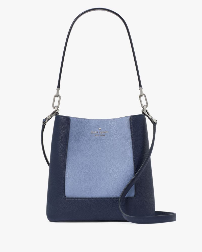 Navy blue bucket bag best sale