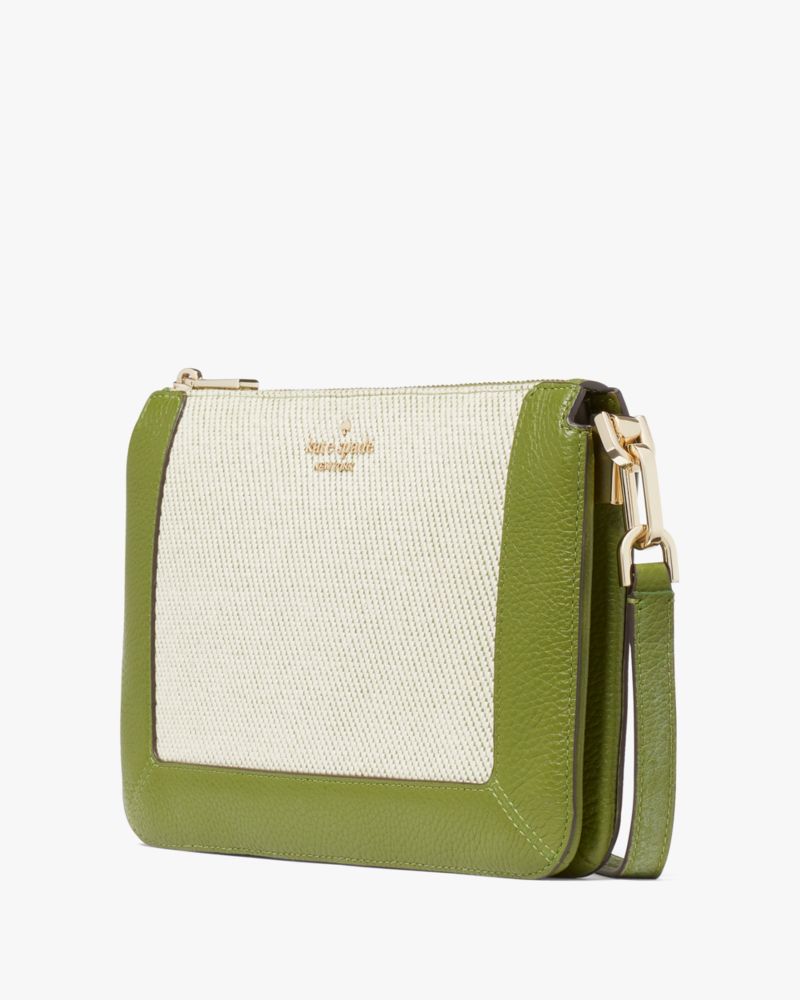 Kate Spade,Lena Canvas Colorblock Double Compartment Crossbody,