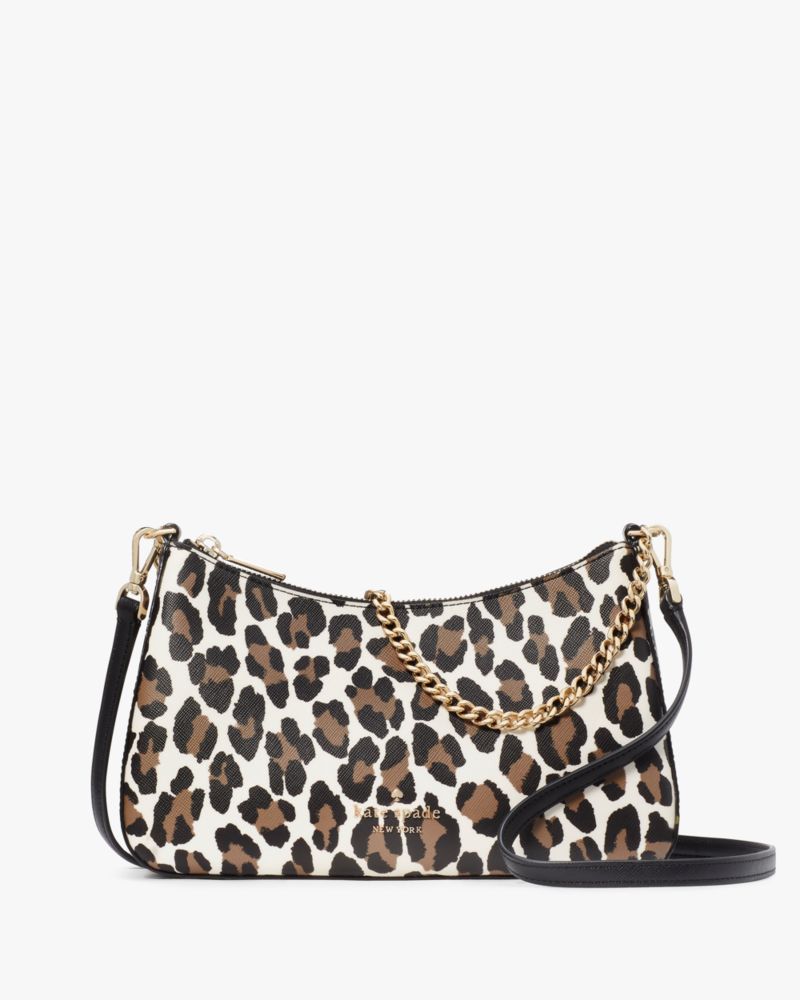 Kate Spade,Madison Spotted Leopard Medium Convertible Crossbody,