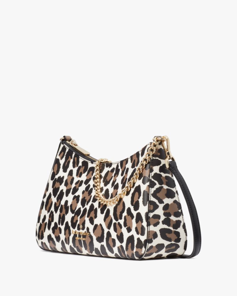 Kate Spade,Madison Spotted Leopard Medium Convertible Crossbody,Multi Color