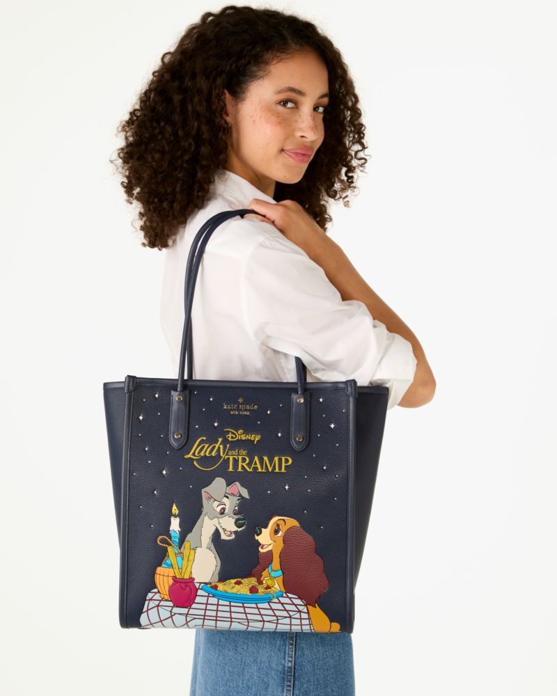 Kate Spade,Disney X Kate Spade New York Lady And The Tramp Tote,Navy