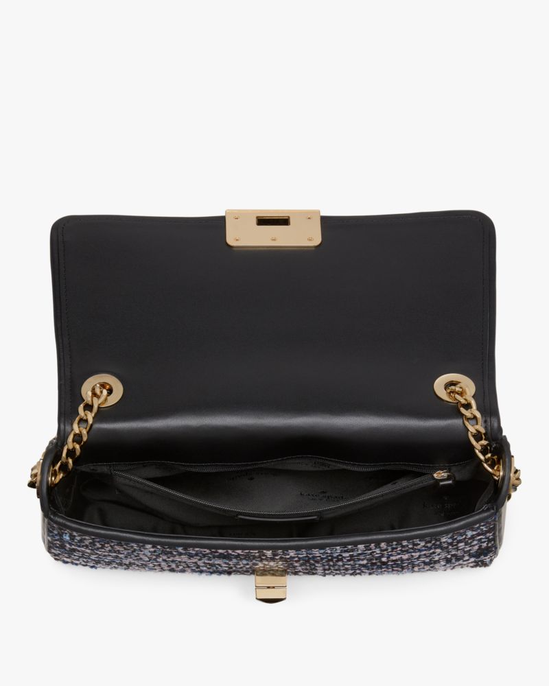 Kate Spade,Carey Tweed Medium Flap Shoulder Bag,