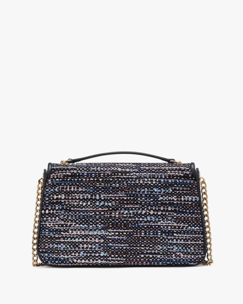 Kate Spade,Carey Tweed Medium Flap Shoulder Bag,