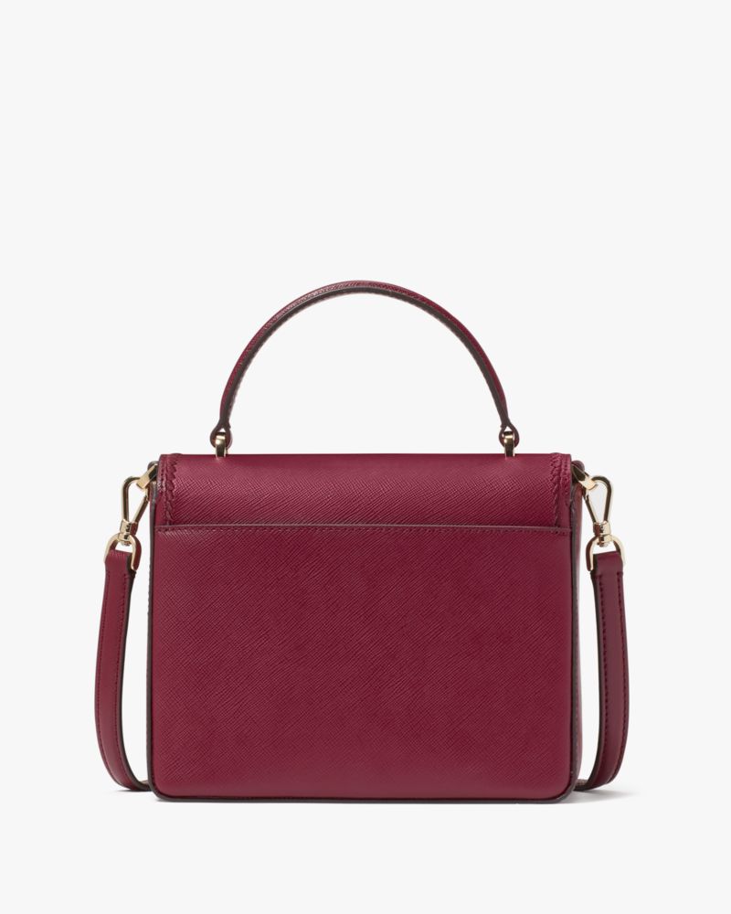 Kate Spade,Reegan Botanical Embroidered Small Top Handle Crossbody,Maroon