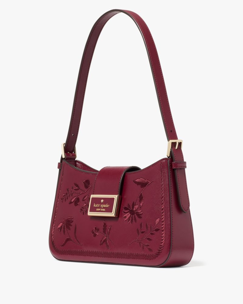 Kate Spade,Reegan Botanical Embroidered Shoulder Bag,