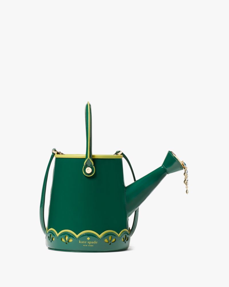 Kate Spade,Harvest Time Watering Can Crossbody,Emerald